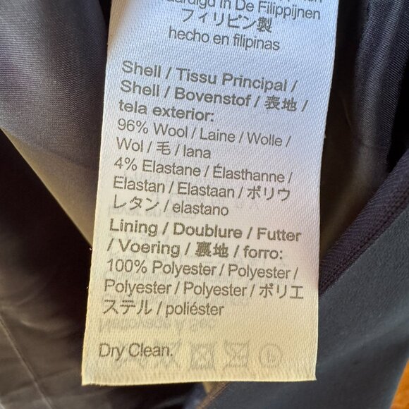 NWT J.CREW Resume Navy Cap Sleeve Knee Length Wool Sheath Dress in Women's 14 - Picture 14 of 14